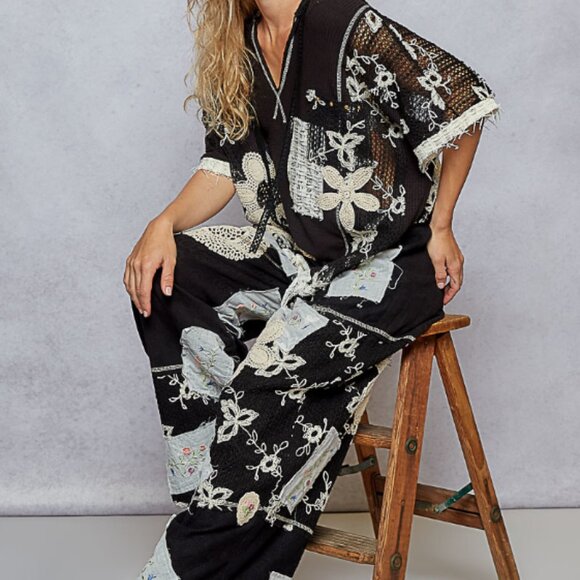 ❤️1 LG LEFT POL V-NECK RIBBED TOP HOODED - Picture 5 of 5